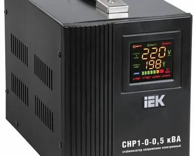 фото Стабилизатор напряжения HOME СНР 1/220 0.5кВА переносной IEK IVS20-1-00500