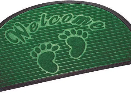 Фото №0 Коврик придверный влаговпитывающий МХ10S 40x60см полукруглый, зеленый