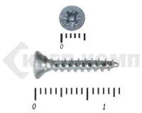 Фото №0 Саморез белый цинк POZY 2,5х16 Средняя фасовка (3000шт)