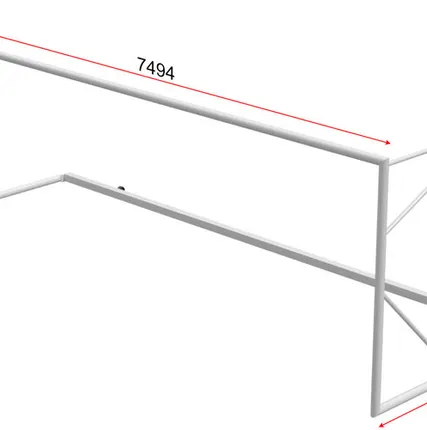 Фото №0 Футбольные ворота 7,32х2,44 м, тип 4, с раскосом