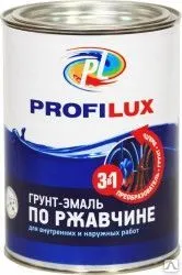 фото Профилюкс Грунт эмаль по ржавчине 3 в 1 Белая 2,7кг