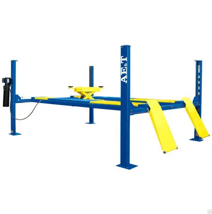 Фото №0 Подъемник четырехстоечный AE&amp;T S3.5F-4 для сход-развала с траверсой