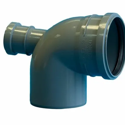 Фото №0 Отвод ПП Д 110х90 с выходом на 50 вертикальный (тыл)