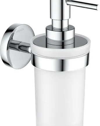 Фото №0 Дозатор для жидкого мыла Aquatek Европа хром/белый AQ4105CR