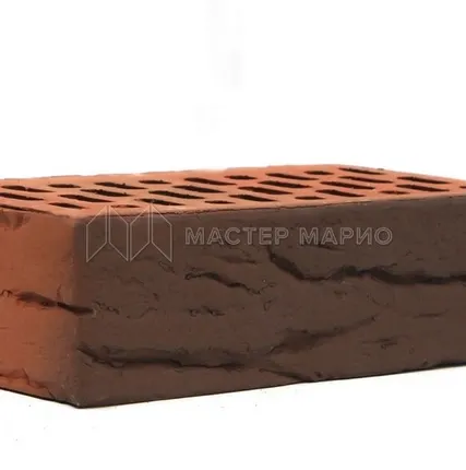 Фото №0 Кирпич лицевой керамический «Флэш» «Кора дуба» пустотелый полуторный
