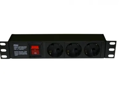 фото SHE10-3SH-S-IEC Блок розеток для 10" шкафов