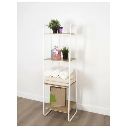 Фото №0 стеллаж Скандинавия 14 450х385х1470мм белый