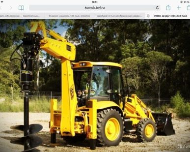 фото Аренда ямобура JCB