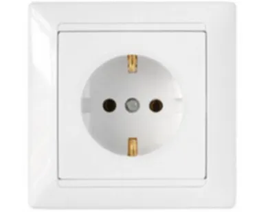 фото СВЕТОПРИБОР Розетка 1 мест. серия Стиль СУ з/к белая РС16-306 СВЕТОПРИБОР
