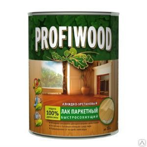 фото Лак Profiwood паркетный быстросохнущий алкидно-уретановый, полуматовый 0,7