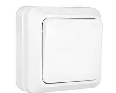 фото Выключатель 1-кл. ОП Олимп 10А IP20 бел. UNIVersal О0021