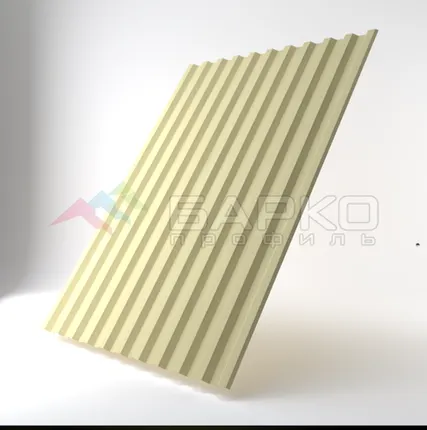 Фото №0 Профлист С-21 - 1050 мм (1000 мм) 00000693/65 RAL 1014 Полиэстер 0.65