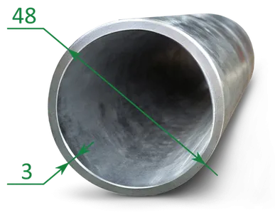 фото Труба оцинкованная эсв 48x3