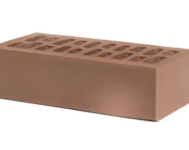 фото Кирпич рядовой керамический «Темно-молочный шоколад» «Мокко» пустотелый одинарный