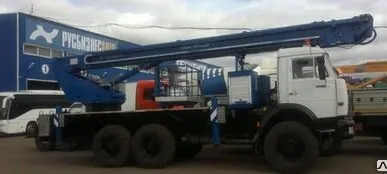 фото ПСС-141.35 (АПТ-35) на шасси КамАЗ-43118 вышка 6х6 НОВАЯ