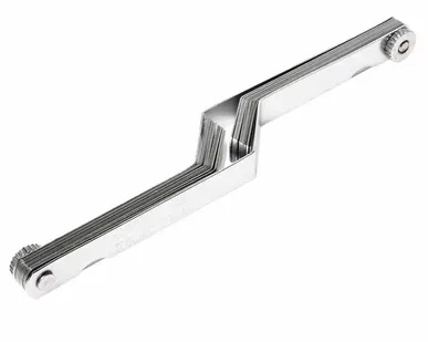 фото JTC Набор щупов 0.127-0.762 мм (0.005"-0.03") изогнутых для установки зазора 26 шт JTC-4291