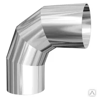 фото Отвод д/газ.колонок эмал.сталь d=120мм 45 гр.