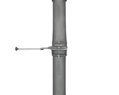 фото Модуль шиберный GFS чугунный 130/1000 стартовый (труба + шибер ММ + труба)