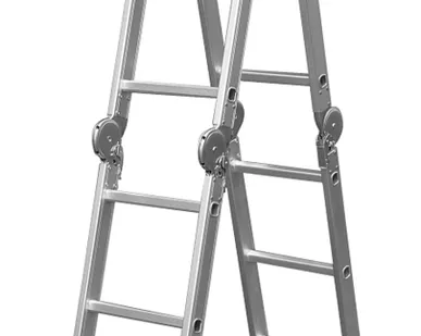 фото Лестница четырехсекционная алюминиевая Кратон 4х3 ст.