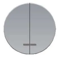 фото Механизм выключателя 2-кл. СП Florence 10А IP20 с подсветкой сер. 1E31801302 OneKeyElectro 2172848