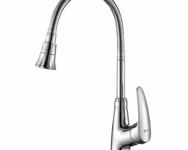 фото Дисма Смеситель для кухни Lemark Linara с гибким изливом LM0413C