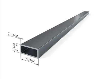 фото Труба профильная 40х20х1,5 ГОСТ 8645-68