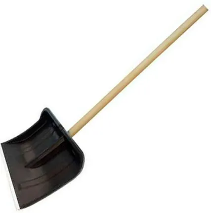 Фото №0 Лопата снеговая Богатырь 500*375 мм с планкой и деревянным черенком