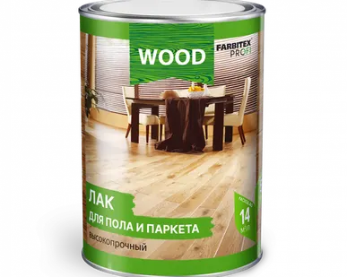 фото Лак для пола и паркета алкидный 0,9л FARBITEX ПРОФИ WOOD
