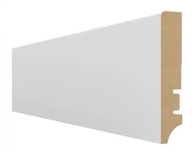 фото Плинтус МДФ белый Hannaholz 81 мм 81401