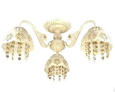 фото Светильник &quot;Каскад&quot; матовый белый с золотом