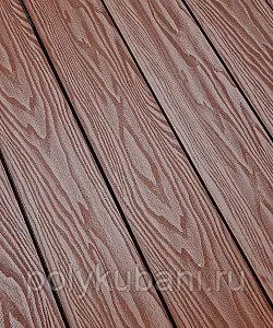 фото Террасная доска Смарт 3D пустотелая с пазом Орех Милано 1281