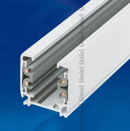 Фото №0 UBX-AS4 WHITE 100 POLYBAG Шинопровод осветительный, тип А. Трехфазный. Цвет — белый. Длина 1 м. Упаковка — полиэтиленовый пакет.