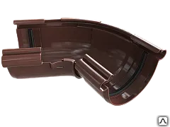 фото Угол желоба регулируемый 120 Альта-Профиль Элит коричневый