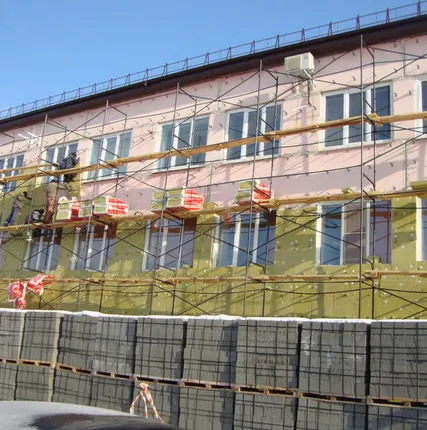 Фото №0 Монтаж вентилируемого фасада здания