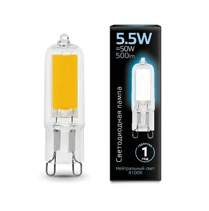 Фото №0 Светодиодная лампа Gauss 5,5W 500Lm 4100K G9 107809205
