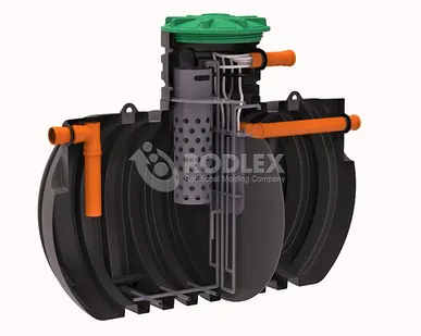 фото Станция биологической очистки BioBox-Aero 6 с SBR реактором /5-6чел. Родлекс. +горловина 500, крышка