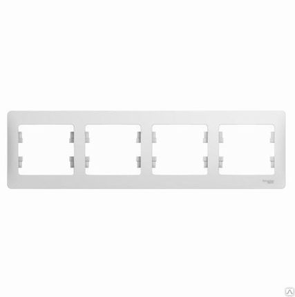 Фото №0 Рамка четырехместная GLOSSA GSL000104