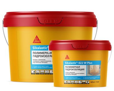 фото Гидроизоляция полимерная Sikalastic-022 W Plus, жидкая мембрана, 4.5кг