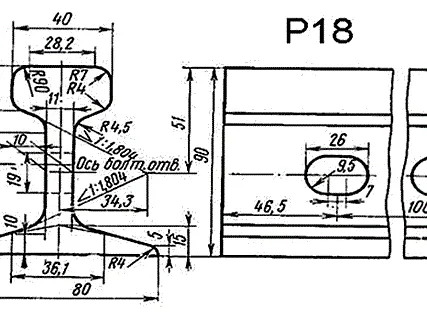 Фото №0 Рельсы Р-18 8м ГОСТ 8141-56 ГОСТ 5876-82 бу отгружаем