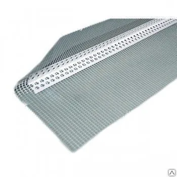 Фото №0 Профиль угловой армирующий с сеткой 10*15, 2500 мм.