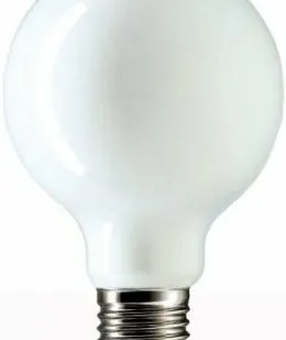 фото Лампа GE 80 SIL 100W 230V E27 (Шар белый d80x119)