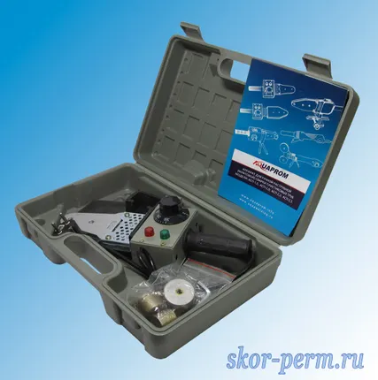 Фото №0 Комплект оборудования AQUAPROM P40/3 для сварки полипропилена (20-25-32 мм), 1500 Вт, пластиковый кейс