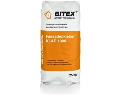 фото Клей для утеплителя BITEX FASSADENKLEBER KL 1000 Универсальный