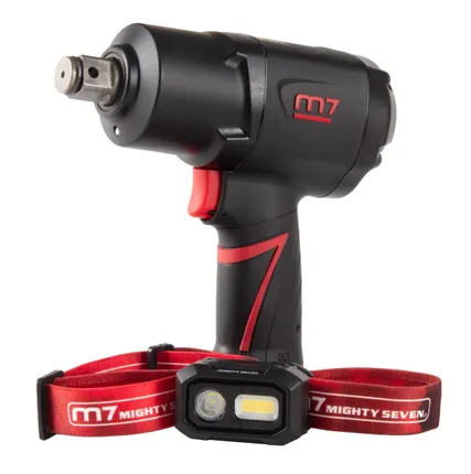 Фото №5 Гайковерт пневматический ударный 3/4 quot;, 1898 Нм, в комплекте налобный фонарь MIGHTY SEVEN NC-6255QL