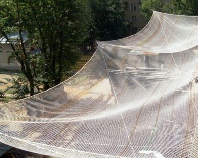 фото Сетка ЗУС Защитная улавливающая сеть для строительства спорта батутов