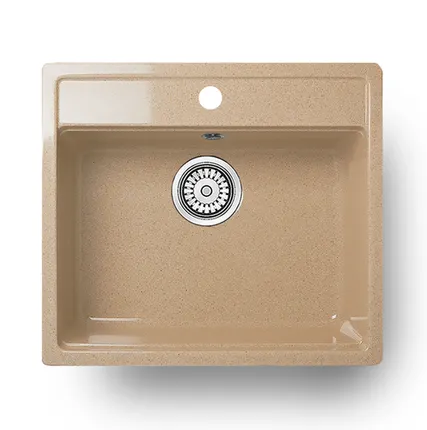 Фото №0 Мойка ГЛЯНЦЕВАЯ КВАРЦ 560LL-5 ПЕСОЧНЫЙ