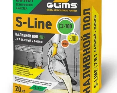фото Наливной пол GLIMS S-Line 20 кг