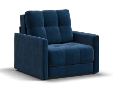 фото Кресло-кровать BOSS LOFT велюр Monolit синий