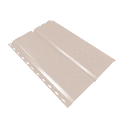 Фото №0 Сайдинг Кровля Сервис Брусnika софит Серо-белый 0,45 мм Полиэстер