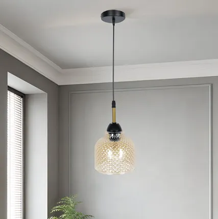 Фото №0 Светильник подвесной Brilliant light XA3256-1 Е27, черный, янтарный